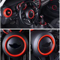Cache Logo Mini Cooper F56 F60 Anneau Décoratif Intérieur