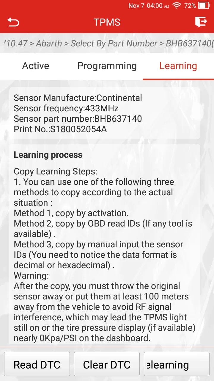TPMS Tool Launch Creader 5011 V2 Tire Sensor Diagnostic
