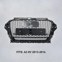 Calandre Nid d'Abeille Audi A3 S3 8V 2013-2016 — vue d'ensemble