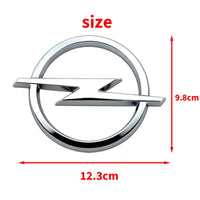 Emblème Logo Opel 145 mm en ABS Noir ou Argent pour l'Avant et l'Arrière Astra Insignia Corsa Zafira