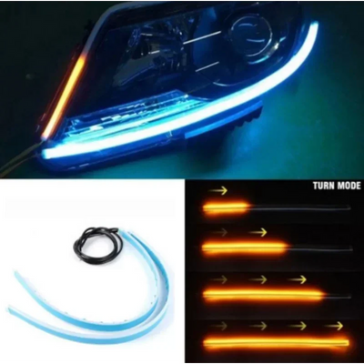 Bande LED DRL Flexible Feux Jour Voiture Clignotant