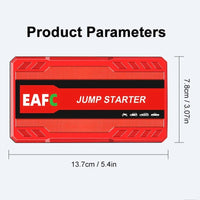 Booster de Batterie Voiture EAFC 600A 2000A Démarreur Portable 12V