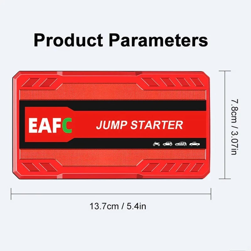 Booster de Batterie Voiture EAFC 600A 2000A Démarreur Portable 12V
