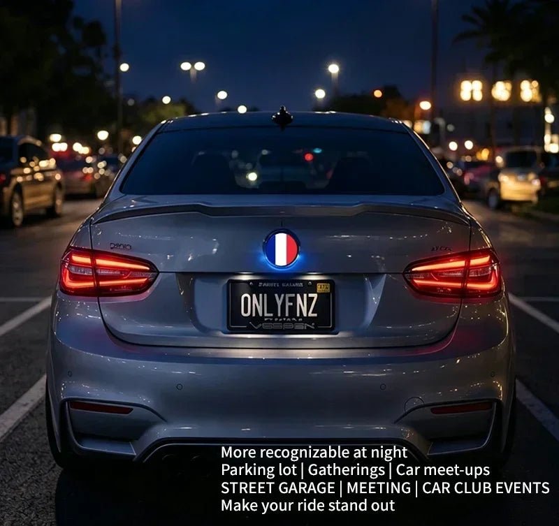 Logo Emblème LED Dynamique pour Coffre BMW 74 ou 82 mm, Écran Rond Animé
