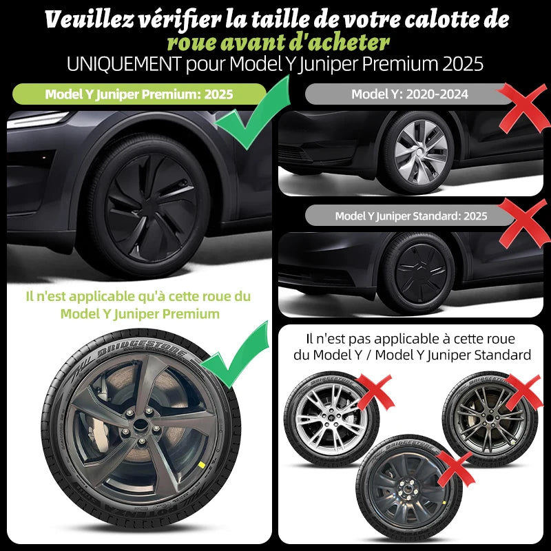 Enjoliveurs 19 Pouces Tesla Model Y Juniper 2025-2026