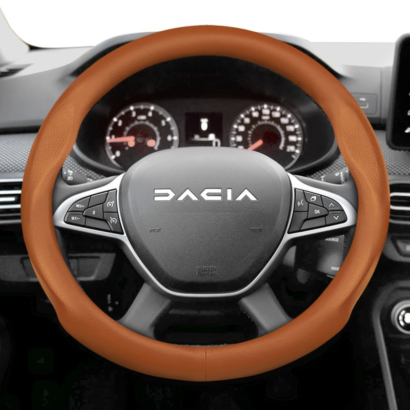 Housse de Volant en Cuir Respirant Ultra-Mince Dacia Sandero Stepway Duster Jogger Bigster Spring Logan