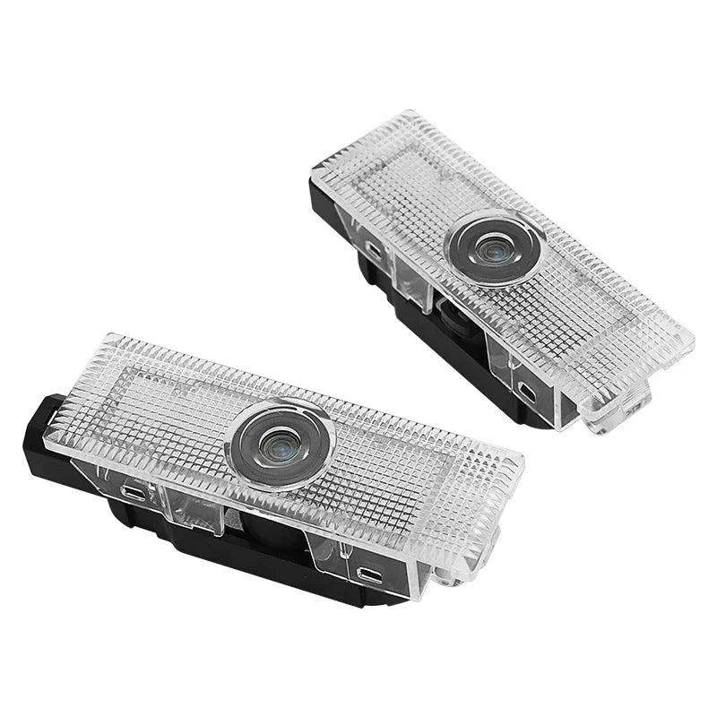 Projecteur Porte Fiat 500, 500X, 500L, Lumière de Bienvenue LED, Lot de 2, 3 Motifs