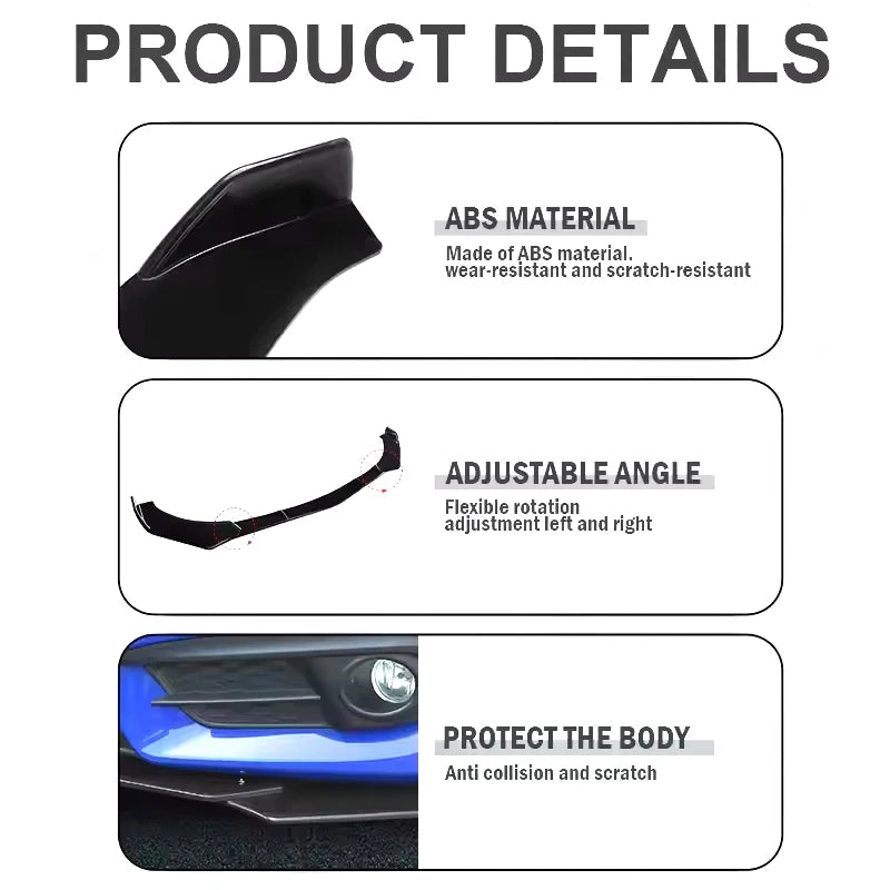 Lame de Pare-Chocs Avant Audi A1 8X et GB Kit 5 Pièces