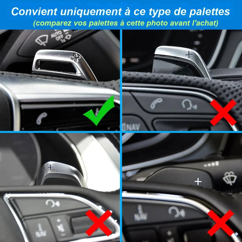 Palettes au Volant Audi RS3 RS4 RS5 RS6 RS7 RS e-tron GT Aluminium Forgé