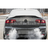 Becquet Volkswagen Passat B8 Berline en Carbone Véritable, Aileron de Coffre Relevé