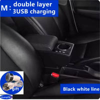 Accoudoir Peugeot 207 207 CC Console Centrale avec Rangement Porte-Gobelet et USB
