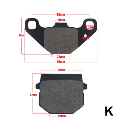 Plaquettes de Frein Moto Quad ATV Scooter 50-250cc