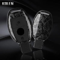 Étui de Protection Clé Mercedes Classe A B C E GLA GLC CLA CLS Fibre de Carbone 2 ou 3 Touches