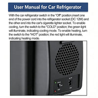 Mini Frigo Voiture 6 L 12 V 220 V Froid et Chaud