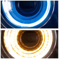 Phares Avant RGB Dodge Challenger 2015-2024 Feux de Jour Multicolores Contrôle par Application IP67