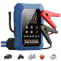 Booster de Batterie Voiture CARSUN 3 en 1 avec Compresseur 150 PSI