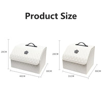 Organisateur de Coffre Voiture Cuir PU Blanc ou Noir