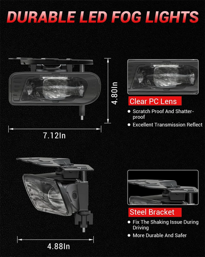 Antibrouillards LED Cadillac Escalade ESV EXT 2002-2006