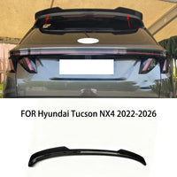 Becquet Hyundai Tucson NX4 2022-2026 de Toit Arrière en ABS Noir Brillant