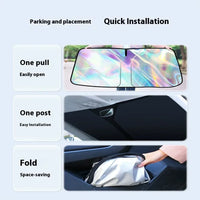 Pare-Soleil Pare-Brise Renault Mégane 2 3 4 Parapluie Pliable Anti-UV Argent ou Holographique