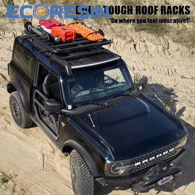 Barres de Toit Aluminium Noir Ford Bronco Tout-Terrain