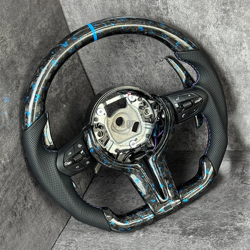Volant Carbone Forgé Bleu BMW F30 F10 F20 E90
