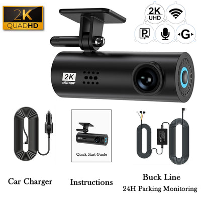 Dashcam 4K Mini WiFi Supercondensateur Mode Parking