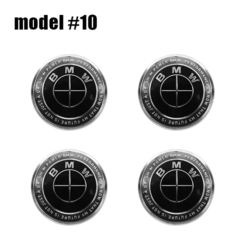 Cache-Moyeux BMW G20 G30 F30 X3 X5 56mm 60mm 65mm — vue de face