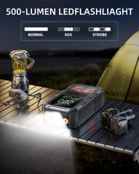 Booster de Batterie Voiture 8000A avec Compresseur 200 PSI