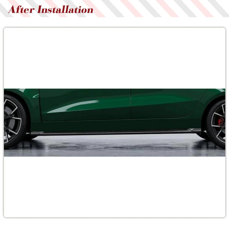 Bas de Caisse Carbone Audi RS3 8Y 8.5Y 2022-2026 Berline et Sportback, Jupes Latérales 2 Pièces