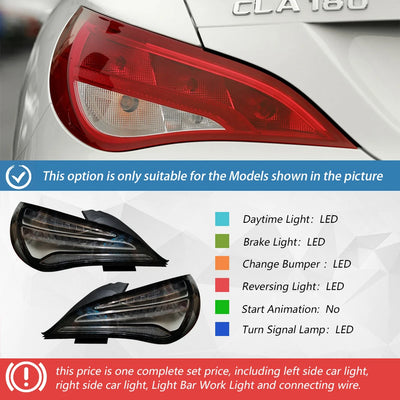 Feux Arrière LED Mercedes CLA W117 2014-2019 Haute Configuration