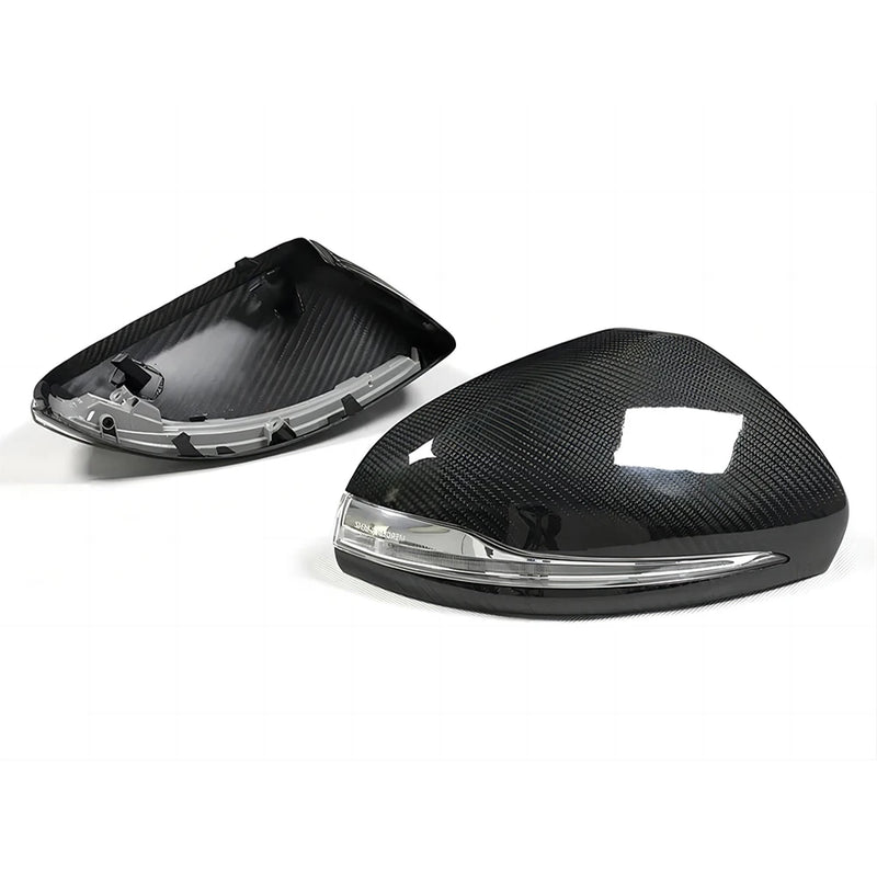 Coque de Rétroviseur Mercedes GLC X253, EQA, EQB X243, EQC N293 en Carbone Véritable de Remplacement, Sec, Forgé ou Liseré Rouge