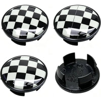 Cache-Moyeu Mini Cooper R50 R53 R55 R56 R57 R58 R59 R60 R61 F54 F55 F56 F57 F60 Damier ou Union Jack 4 Pièces