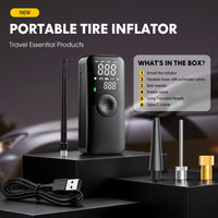Gonfleur de Pneus Électrique Portable Carsun Rechargeable avec Écran Numérique pour Voiture, Vélo et Ballon