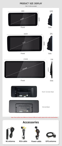Autoradio Android Mercedes Classe G W463 2013-2018 Écran QLED 14,6 pouces CarPlay Sans Fil GPS