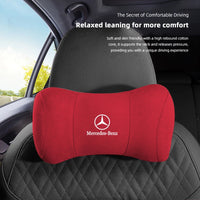 Appuie-Tête Daim Mercedes AMG W205 C300 GLA GLB — vue de trois quarts