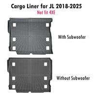 Tapis de Coffre Jeep Wrangler JL 4 Portes TPE