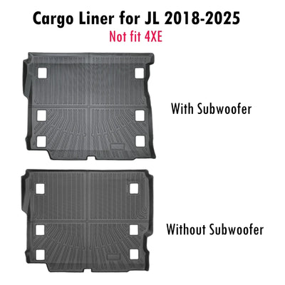 Tapis de Coffre Jeep Wrangler JL 4 Portes TPE