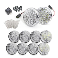 Kit Feux Arrière LED Land Rover Defender 90 110 1983-2016 Lentille Transparente