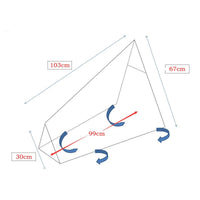 Cache d'Attelage Caravane Nylon Étanche 103 cm