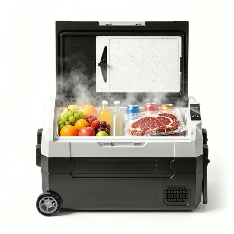 Réfrigérateur de Voiture Podofo 35 L 45 L 55 L Glacière Électrique à Compresseur avec Application et Roues