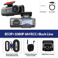 Dashcam 4K Double Objectif Wi-Fi GPS Vision Nocturne