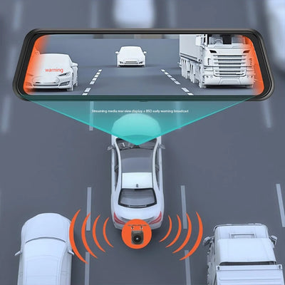 Dashcam Miroir 12 Pouces 4 Canaux 4K ADAS