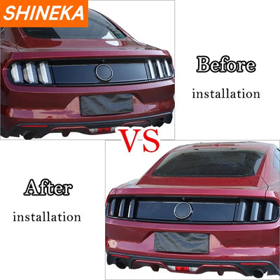 Cache-Optiques Arrière Fumés Ford Mustang 2015-2017