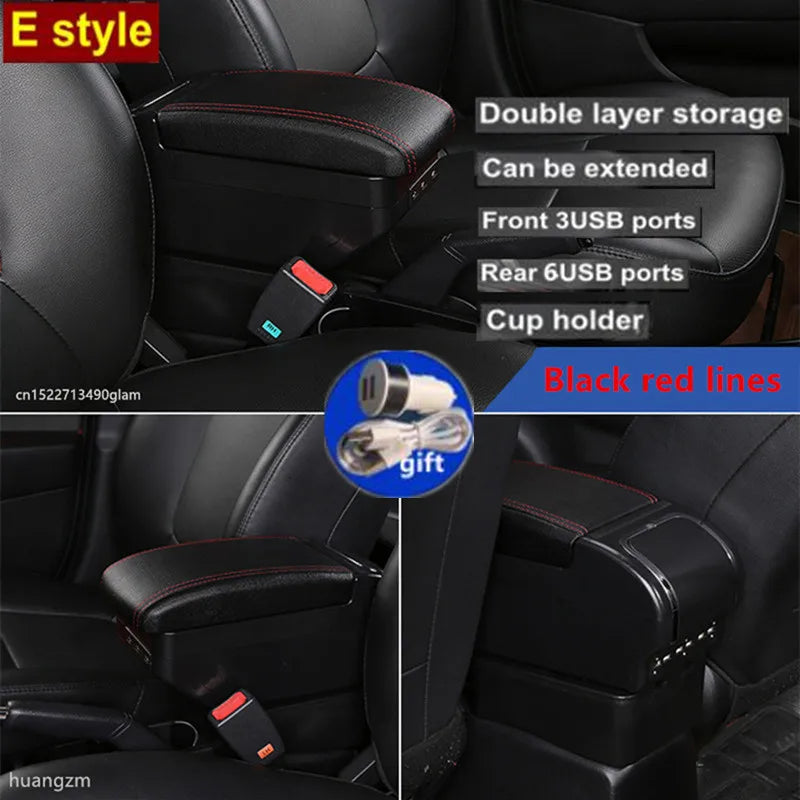 Accoudoir Central Citroën C3 C4 Coulissant 4 ou 9 USB Double Rangement