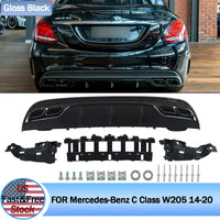 Kit Carrosserie Mercedes Classe C W205 Diffuseur Arrière Style C63