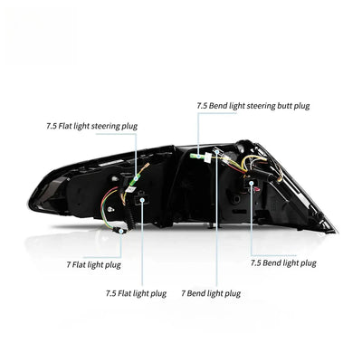 Feux Arrière LED VW Golf 7 MK7 MK7.5 2013-2021 Séquentiel