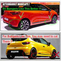 Garde-Boue Renault Clio Lot de 4 Bavettes Avant et Arrière Clio 1 à 5