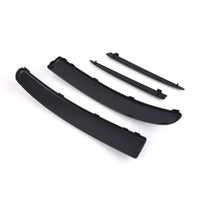 Baguettes de Calandre Fiat 500 2007-2015 Supérieures Noir Brillant, Kit 4 Pièces 735455057 735455041