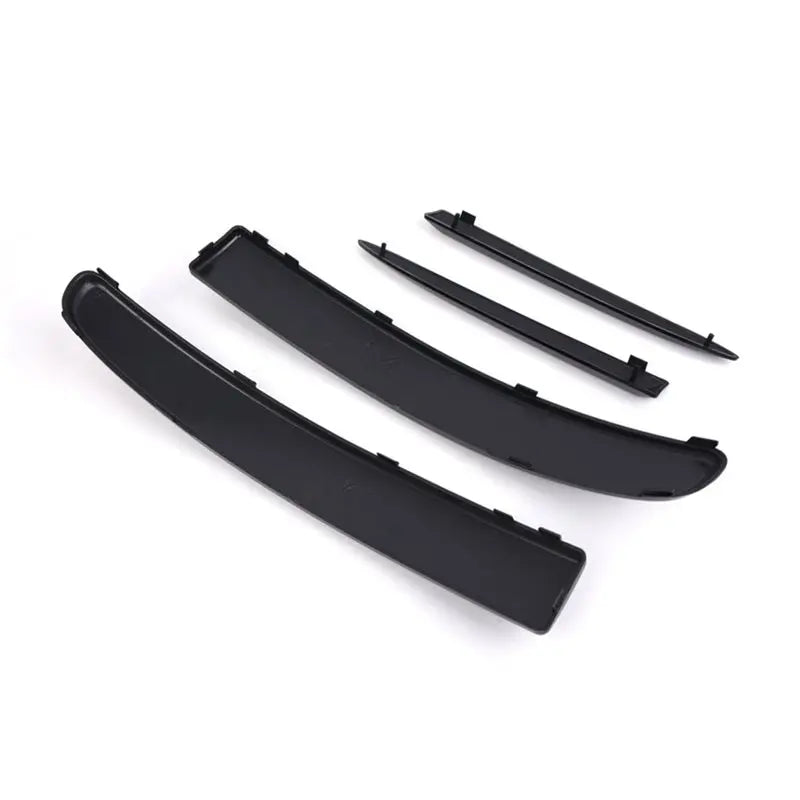 Baguettes de Calandre Fiat 500 2007-2015 Supérieures Noir Brillant, Kit 4 Pièces 735455057 735455041